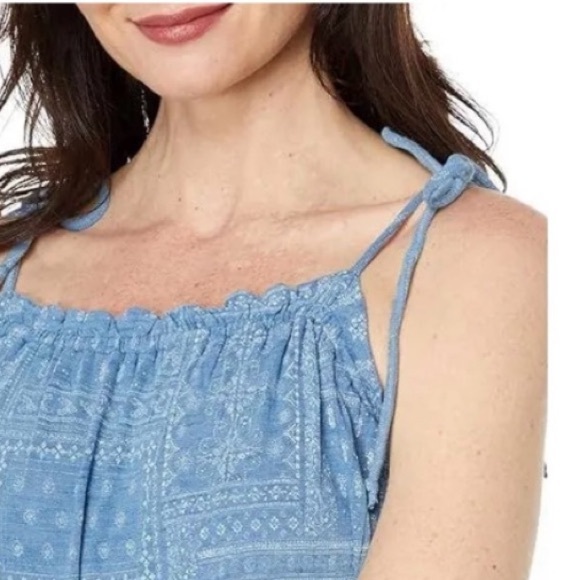 Lucky Brand Bandana Print Maxi Dress NEW L - Picture 5 of 6